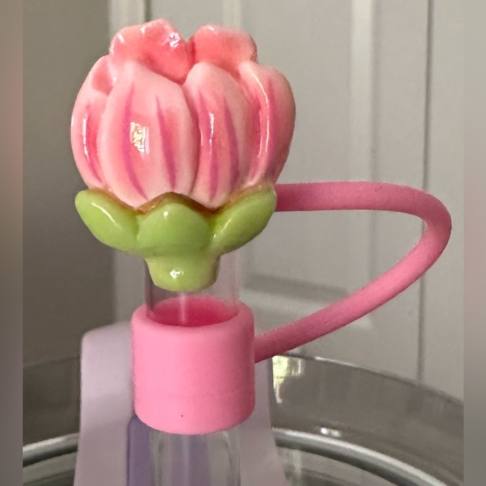 Silicone Reusable Flower Straw Topper 10mm 0.4in